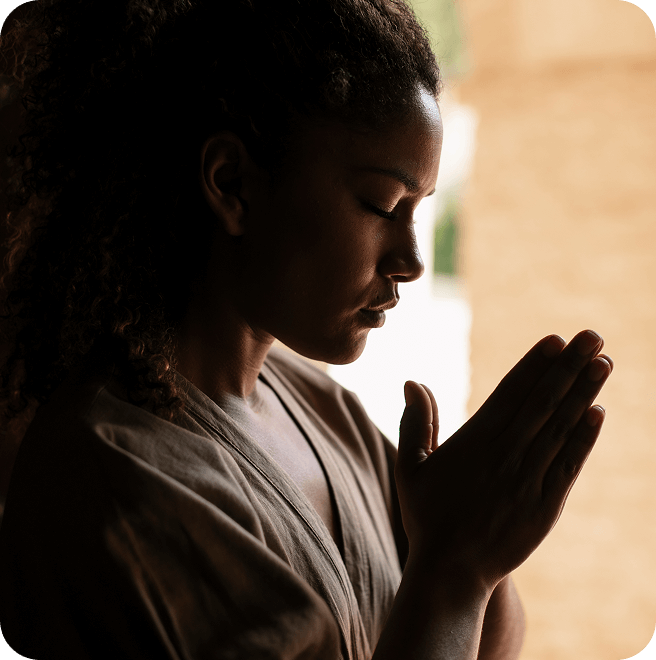 Woman praying
